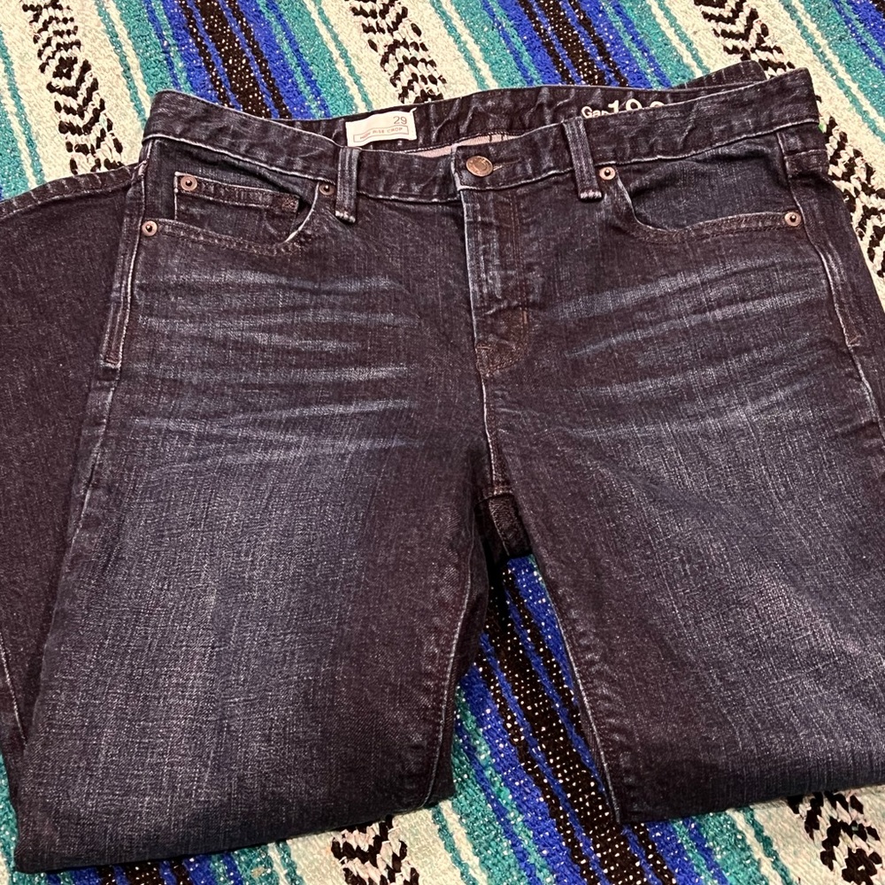 GAP High‎ Rise crop Straight Jeans